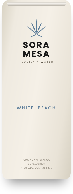 Sora Mesa White Peach can